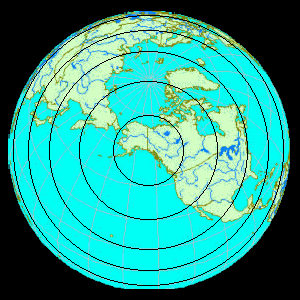  Latitudes if the North Pole were in Southern Alaska 