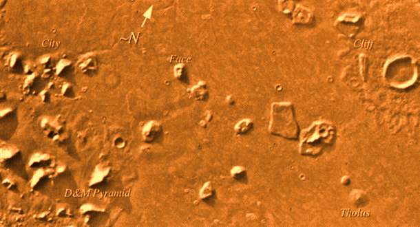Ancient Mars City - Composite of Cydonia