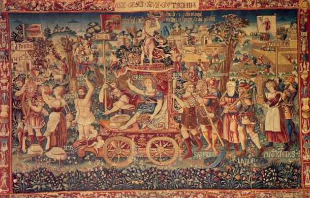  Summer's Triumph - tapestry - Bruges, 1538 