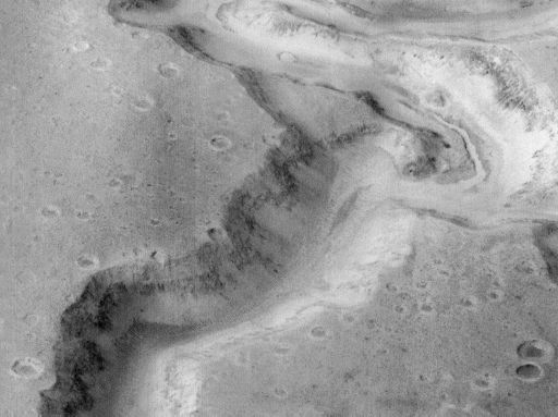 Ancient Riverbed - from Mars Global Surveyor