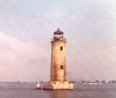 - abandoned lighthouse on lake st clair -